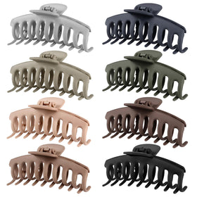 Clips à cheveux TOCESS Lot de 8 en couleur beige