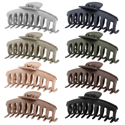 Clips à cheveux TOCESS Lot de 8 en couleur beige