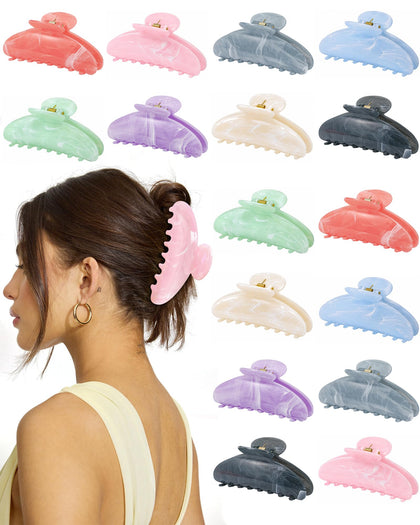 Clips à cheveux Unbednigt 16 pièces colorées en vue de face