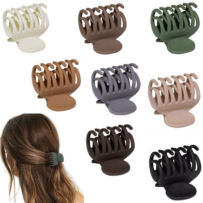 Clips à cheveux Viabty de couleur rose mat vue de face