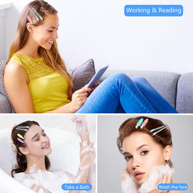 Clips à cheveux Viywicz en argent utilisés dans une coiffure