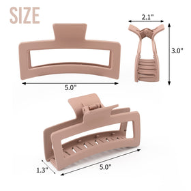 Clips à cheveux ZYTJ XL 5 pouces couleur noire
