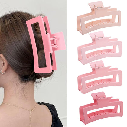Clips à cheveux ZYTJ XL rose dégradé vue de face