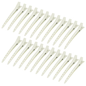 Clips à pince Bantoye 24 pièces en métal blanc, vue avant