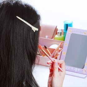 Clips à pince Bantoye en blanc avec accessoires capillaires