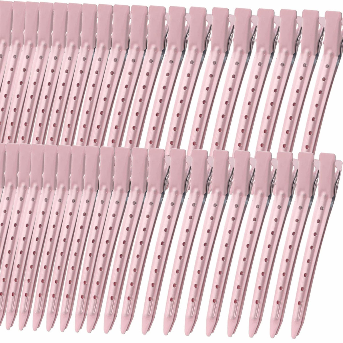 Clips alligator rose Mythos 40 PCS en vue de face