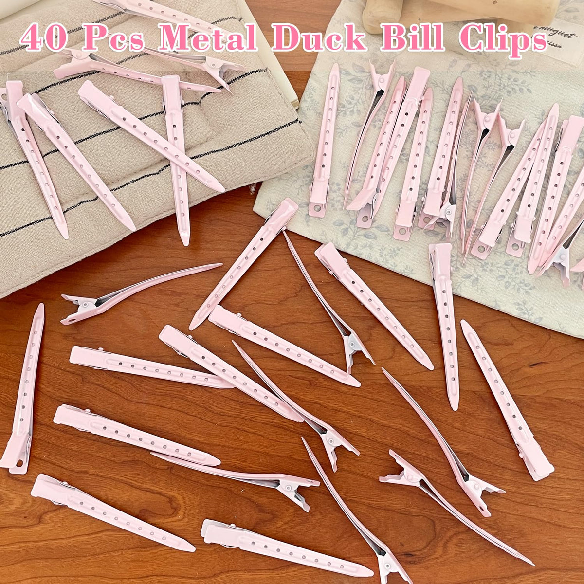 Clips alligator rose Mythos empilés