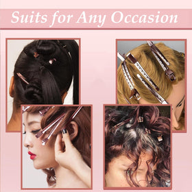Clips alligator rose Mythos utilisés lors d'un maquillage