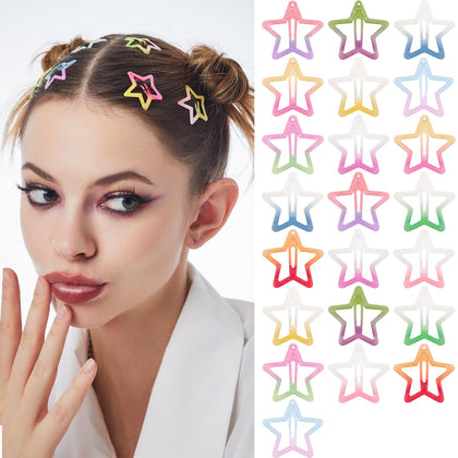 Clips cheveux étoiles colorées SAOROPEB vue avant