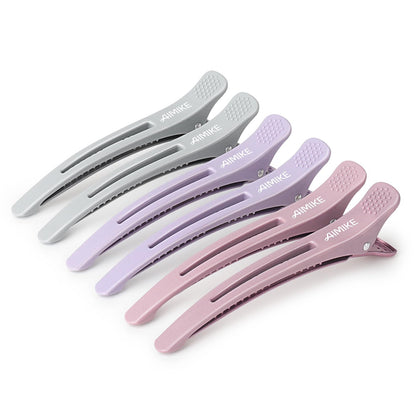 Clips de cheveux AIMIKE Morandi en pack de 6, vue de face