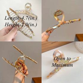 Clips de cheveux FAELBATY couleur brun tortue