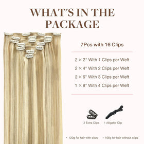 Clips des extensions GOO GOO en cheveux humains