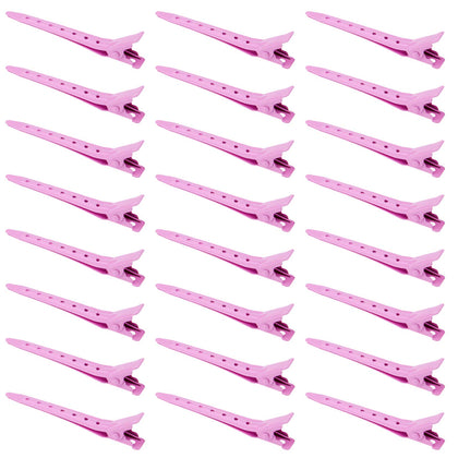 Clips en métal rose Bantoye 24 pièces vue de face