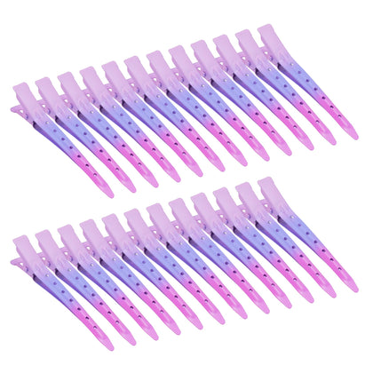 Clips en métal rose dégradé Bantoye 24 pièces vue de face