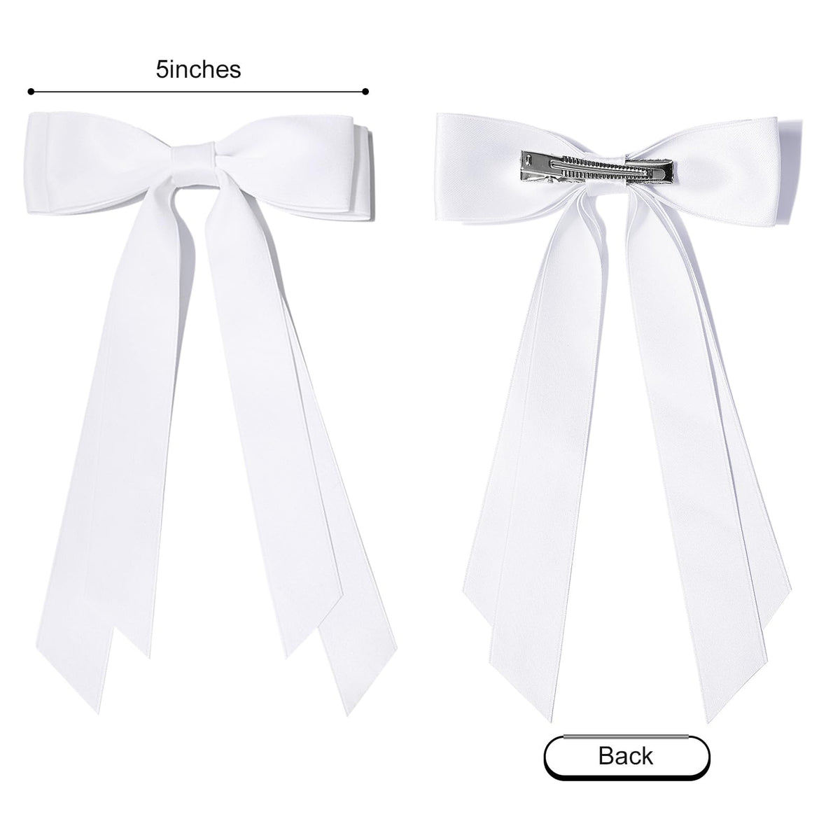 Clips en satin Aileam sur un bandeau