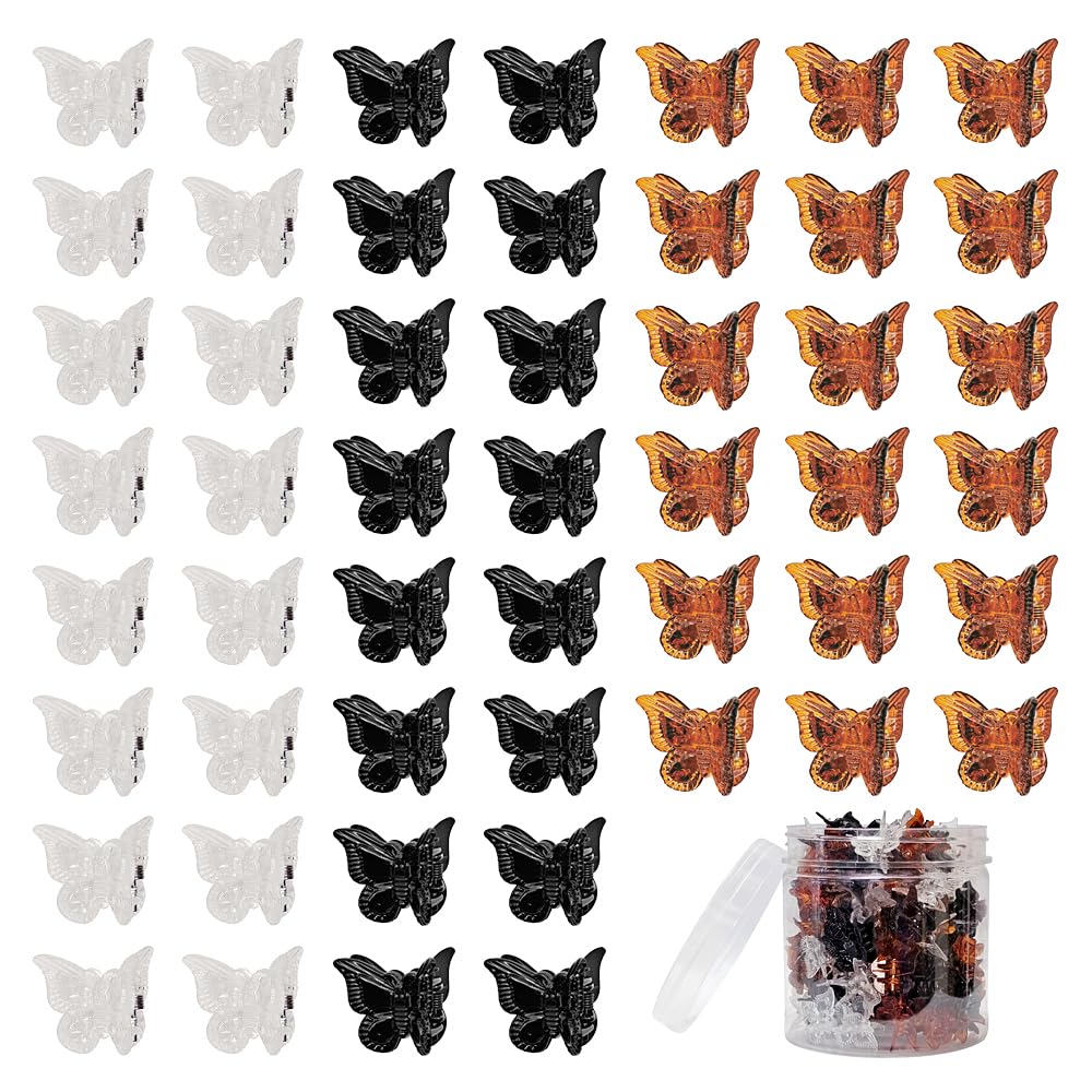 Clips papillon Ruocce en assortiment de couleurs dans un contenant