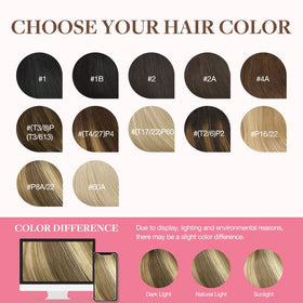Close-up des extensions capillaires GOO GOO montrant leurs clips discrets