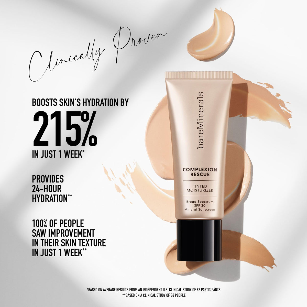 close-up of bareMinerals Complexion Rescue Tinted Moisturizer texture