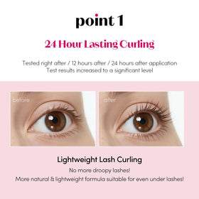 Close-up of ETUDE Curl Fix Mascara brush