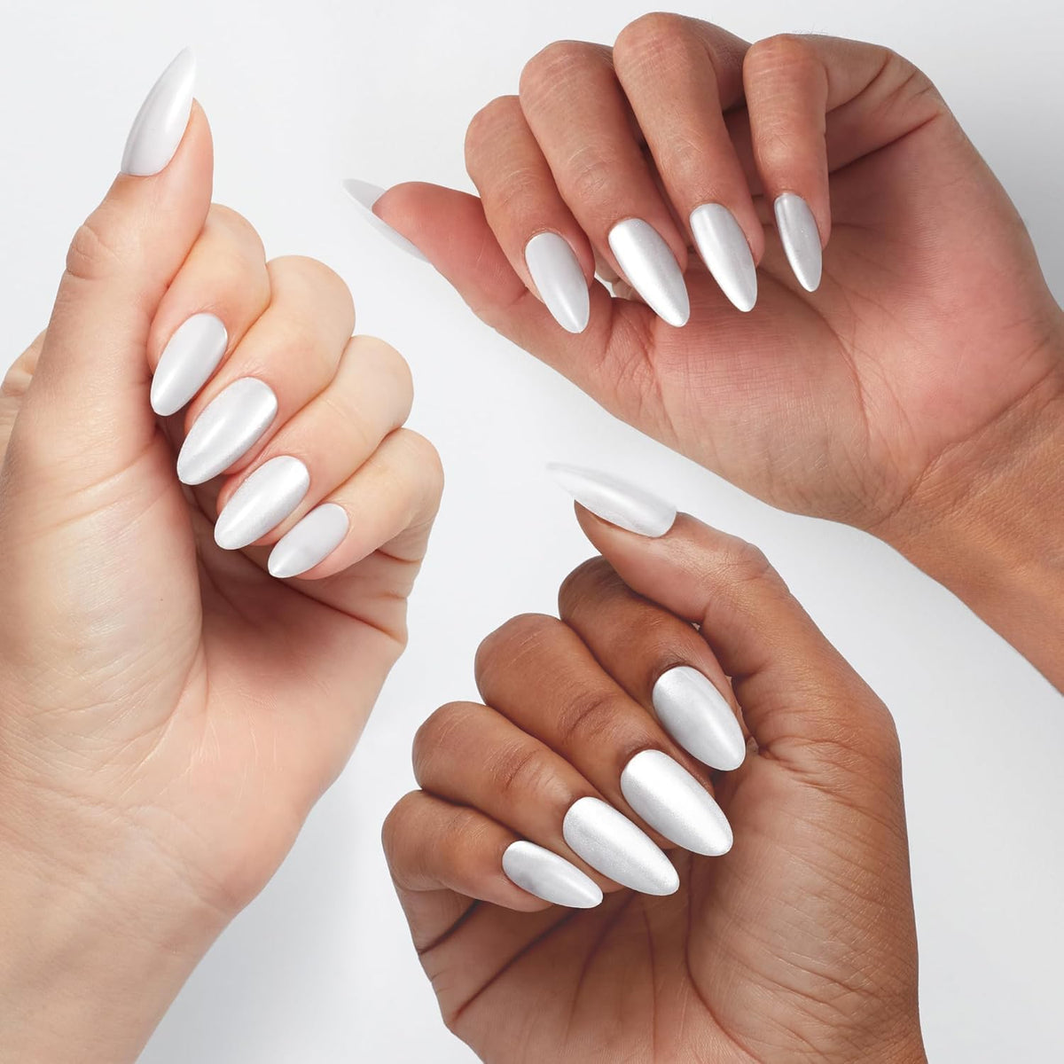 Close-up of OPI xPRESS/ON nails showing variety of sizes