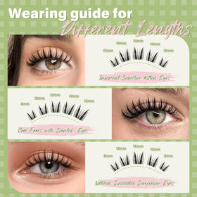 Clusters de cils Bunny KEYYOU en détail