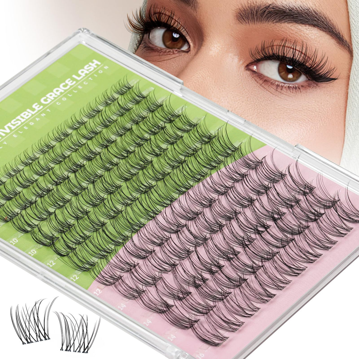 Clusters de cils KEYYOU C Curl 8-16MM - vue avant