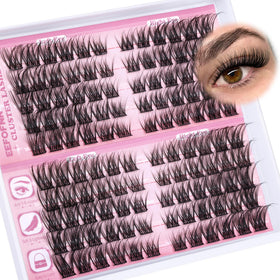 Clusters de cils naturels Eefofnn C Curl 11-16 mm vue avant