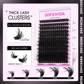 Clusters de cils SOFENIDA en différentes longueurs