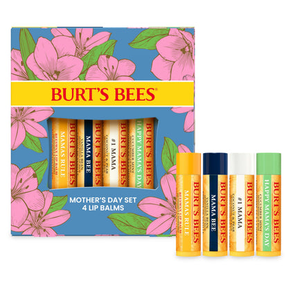 Coffret Burt's Bees avec 4 tubes de baumes à lèvres