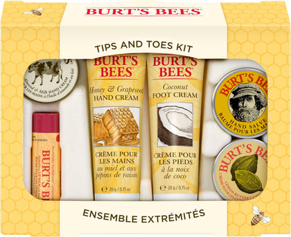 Coffret Burt's Bees Tips and Toes contenant 6 produits voyage
