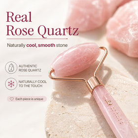 Coffret cadeau contenant le rouleau de quartz rose