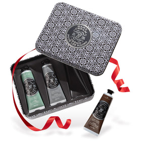 Coffret cadeau de crème mains La Chatelaine avec trois tubes de 30 ml