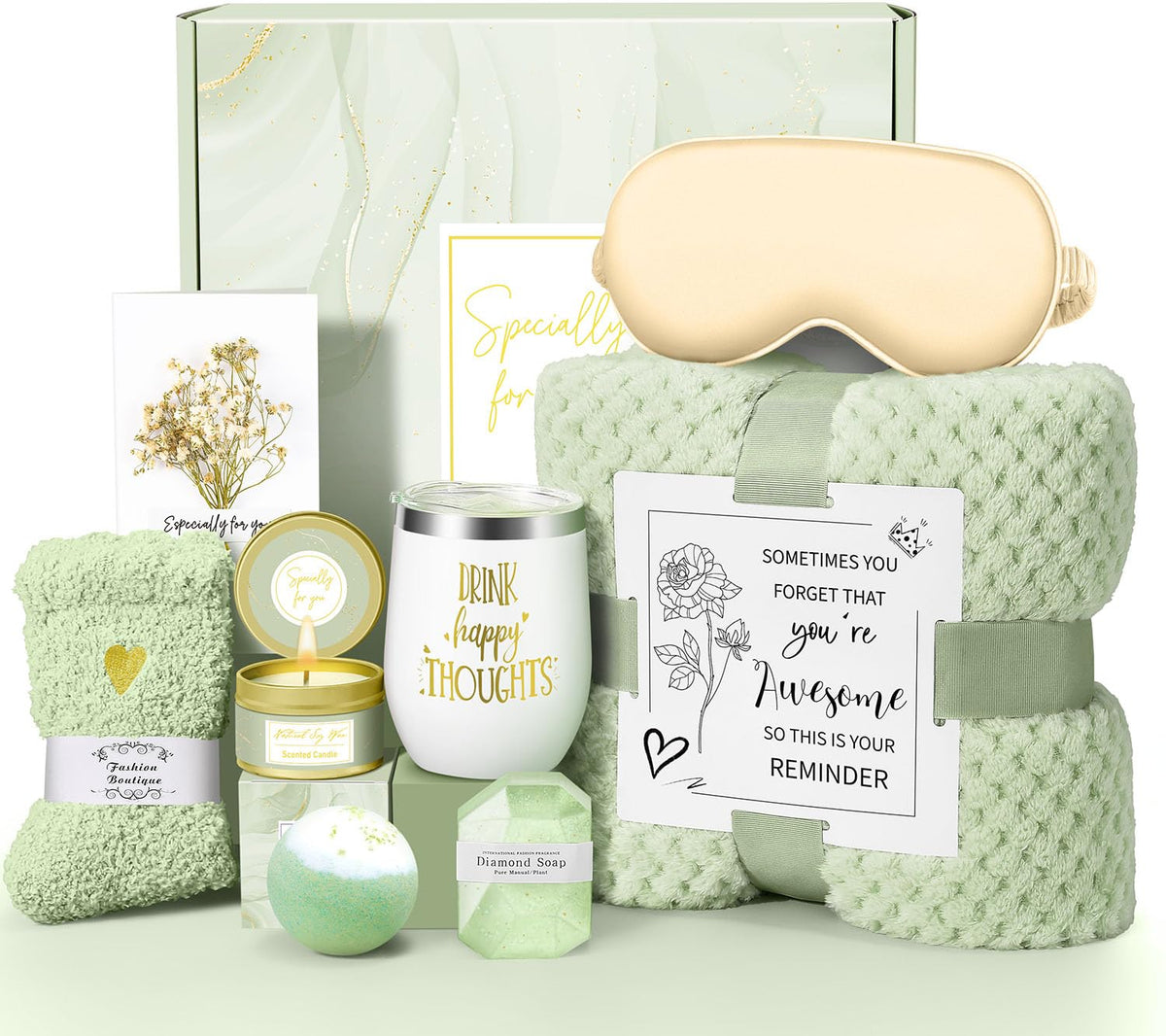 Coffret cadeau Kalokey avec tumbler de 12oz et bougie parfumée