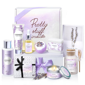 Coffret cadeau spa LUCOTIYA avec produits à la lavande