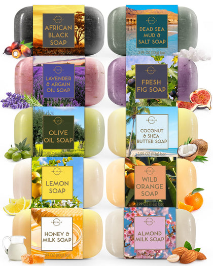 Coffret de 10 barres de savon O NATURALS avec packaging