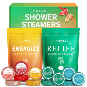 Coffret de 12 bombes de douche JoJowell avec différentes senteurs