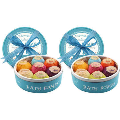 Coffret de 14 bombes de bain Aofmee avec emballage coloré
