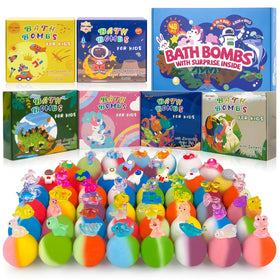 Coffret de 48 bombes de bain BYGGVIR avec jouets surprises
