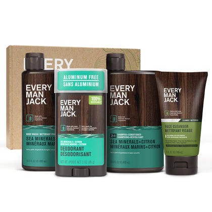Coffret de bain Every Man Jack avec gel douche et shampooing 2-en-1