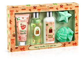 Coffret de bain Freida and Joe avec gel douche et lotion vanille