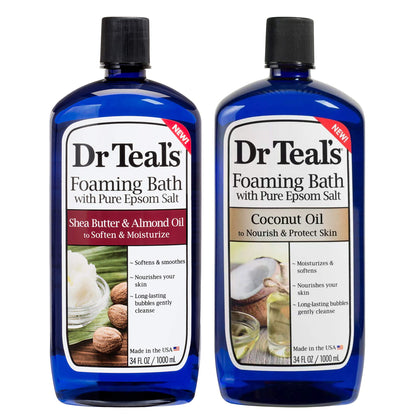 Coffret de Bain Moussant Dr Teal's avec deux flacons de 34 oz