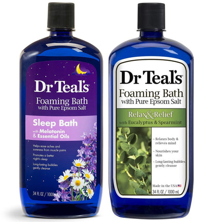 Coffret de bains moussants Dr Teal's avec deux bouteilles de 34 fl oz