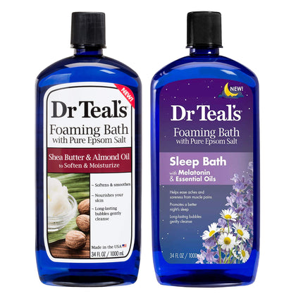 Coffret de Bains Moussants Dr Teal's avec deux bouteilles de 34oz