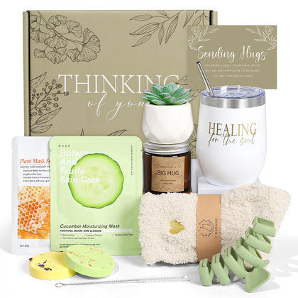 Coffret de bien-être GiftPeak avec tasse isotherme et chandelle parfumée