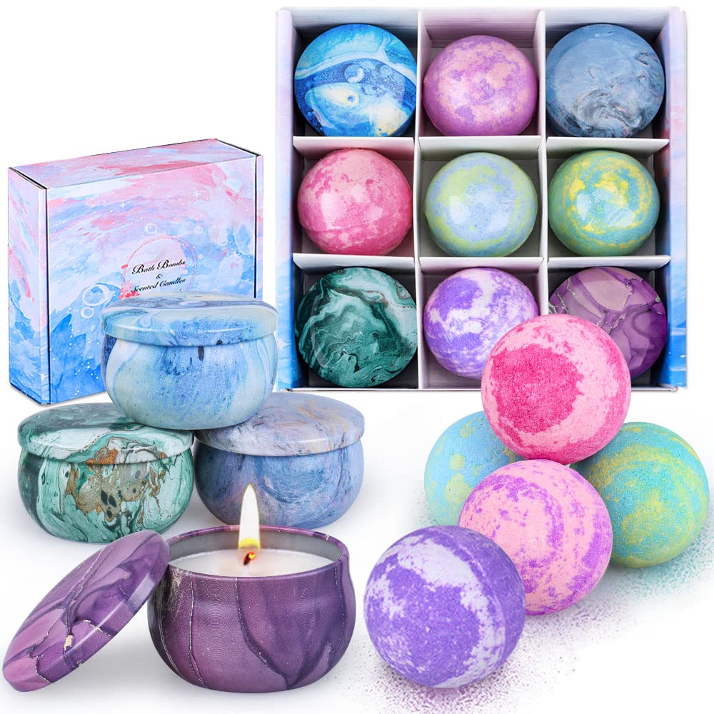 Coffret de bombes de bain OFUN avec bougies parfumées
