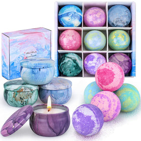 Coffret de bombes de bain OFUN avec bougies parfumées