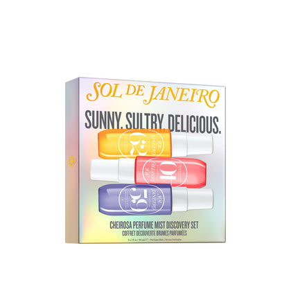Coffret de brumes parfumées Sol de Janeiro avec trois flacons