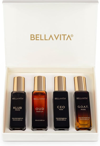 Coffret de parfums Bella Vita Luxury avec 4 flacons de 20 ML