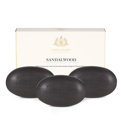 Coffret de savons Caswell-Massey Santal vue de face