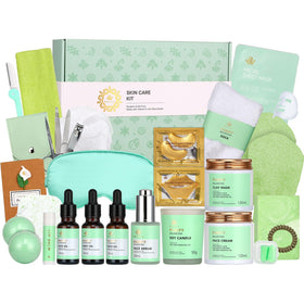 Coffret de soins visage RA ROSA ACCA 30 pièces avec produits variés